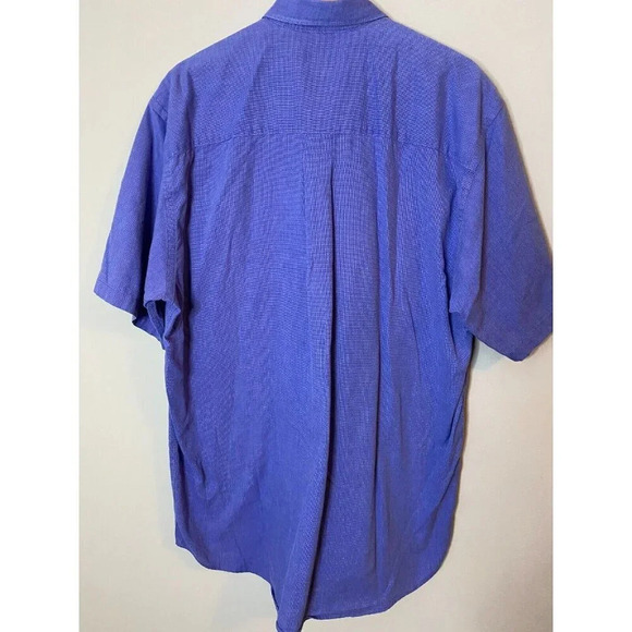 Cutter & Buck Men's Lightweight SS Mini Check Button Up Shirt Blue, Size: Large - Picture 9 of 14